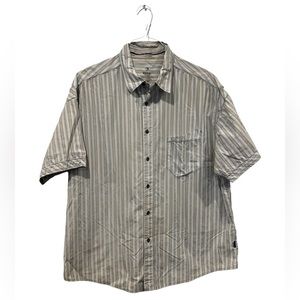 Kuhl Shirt Men’s XXLarge‎ XXL Striped Button Up Outdoor Hiking Camping Fishing